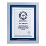 The GIANT Hunt  Anime competition 2026 - Guinness World Record Certificate